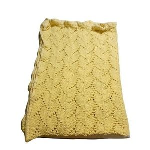 Vintage Baby Yellow Afghan